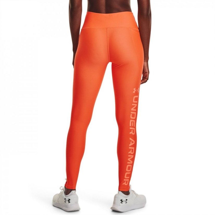 Under Armour Branded Fitness Leggings Womens Orange