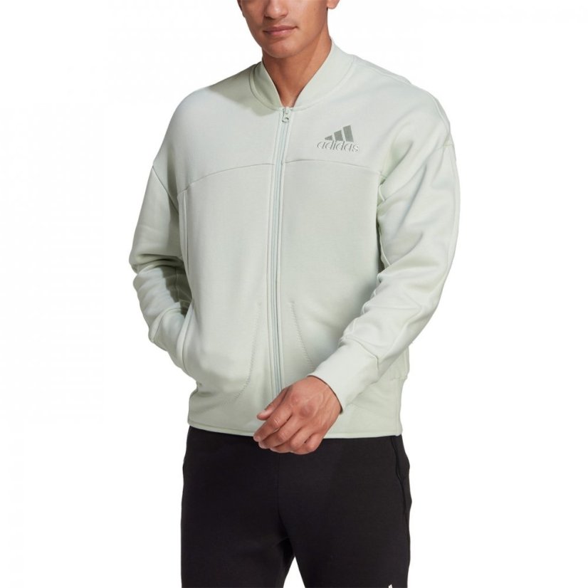 adidas Studio Lounge Fleece Track Mens Green