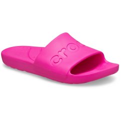 Crocs Unisex Adults Logo Sliders Pink Crush