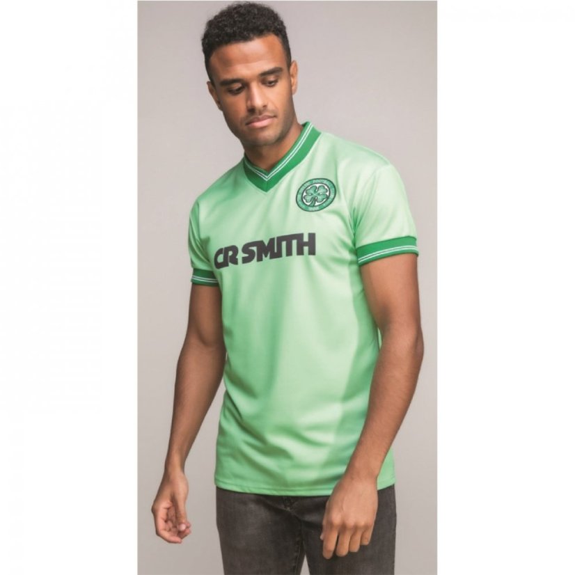 Team Celtic Retro Away Shirt 1984 1986 Adults Green