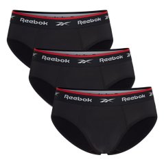 Reebok 3 Pack Mens Performance Briefs Black