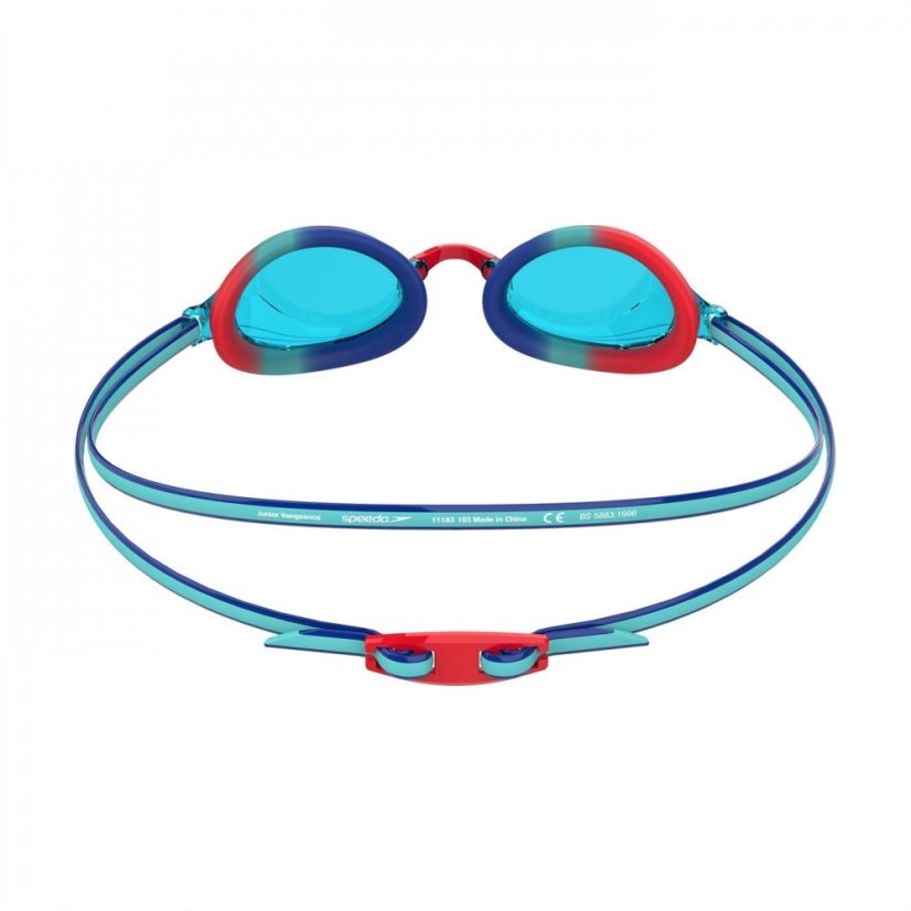 Speedo Vengeance Junior Mirror Goggles Red Blue/Red