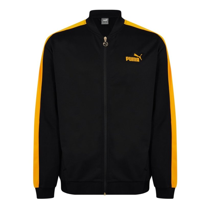 Puma Club Tricot Jacket Mens Black/Yellow