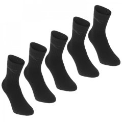 Slazenger 5 Pack Crew Socks Junior Dark Asst