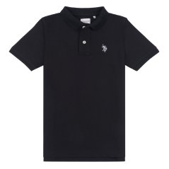 US Polo Assn Kids' Short-Sleeve Polo Shirt Black
