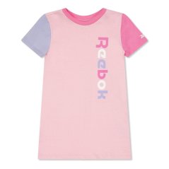 Reebok Kids' Triple Black T-Shirt Dresses Prism Pink
