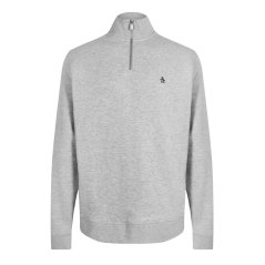 Original Penguin Quarter Zip Jumper Heather
