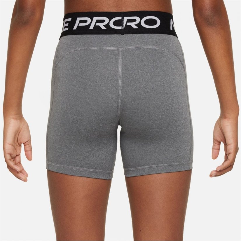 Nike Pro Shorts Junior Girls Heather/White