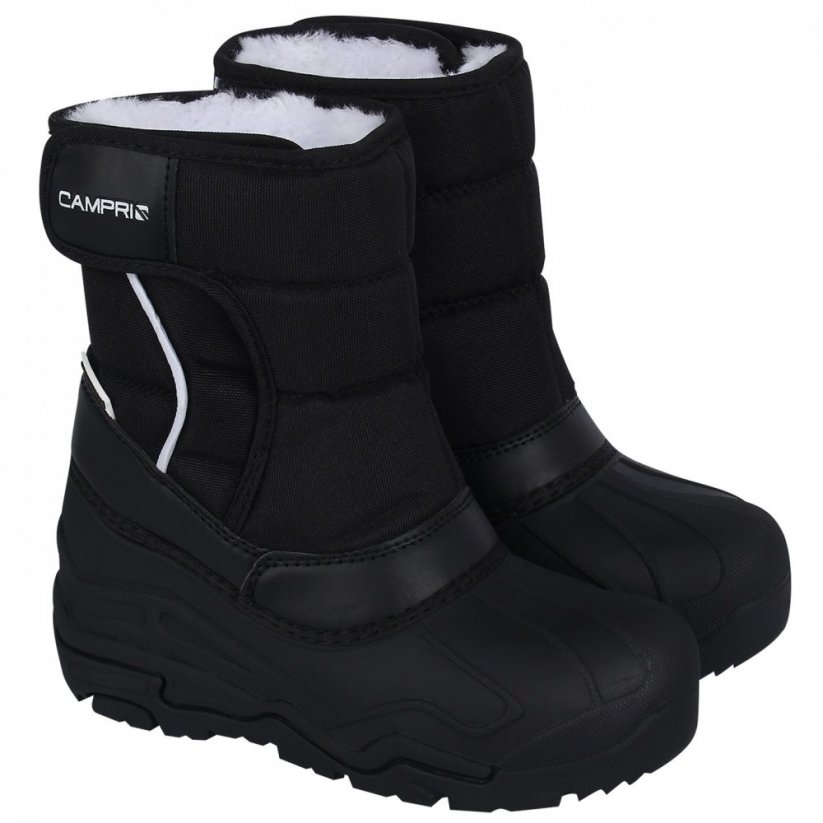Campri Childrens Snow Boots Black/White