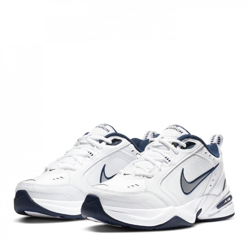 Nike Air Monarch IV Training Shoes Mens White/Silver