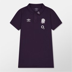 Umbro England Rugby 2024 CVC Polo Shirt Juniors Nightshade