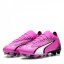 Puma Ultra Match Firm Ground Women's Football Boots Pnk/Wht/Blk