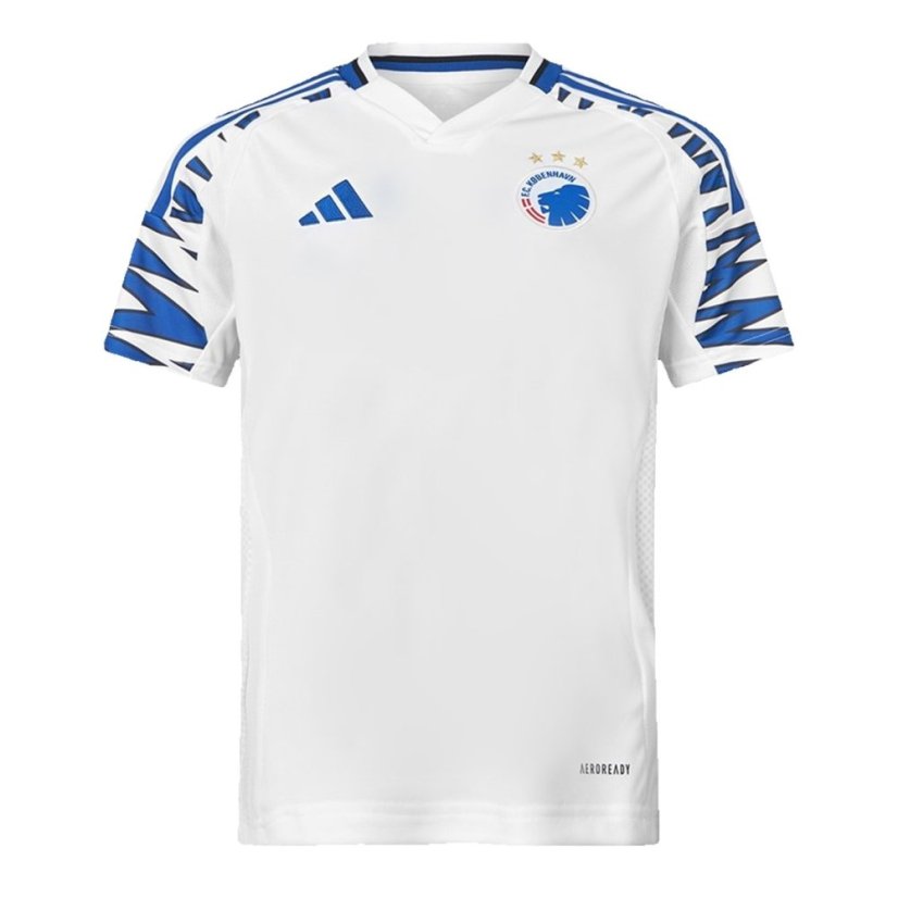 adidas F.C. Copenhagen Home Shirt 2024 2025 Juniors White