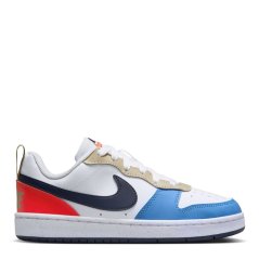 Nike Court Borough Low Recraft Children Shoes Wht/Blu/Red