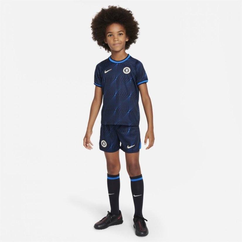 Nike Chelsea Away Minikit 2023 2024 Infants Soar/Gold/White