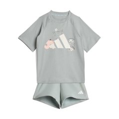 adidas Kids' Pyjama Set Wonder Sage/Whi