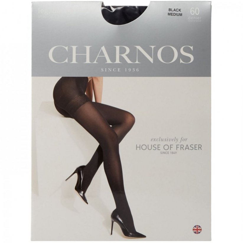 Charnos Exclusive leg bum & tum shaping 60 denier tights Black