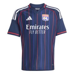 adidas Olympique Lyon Away Shirt 2025 2026 Juniors Blue
