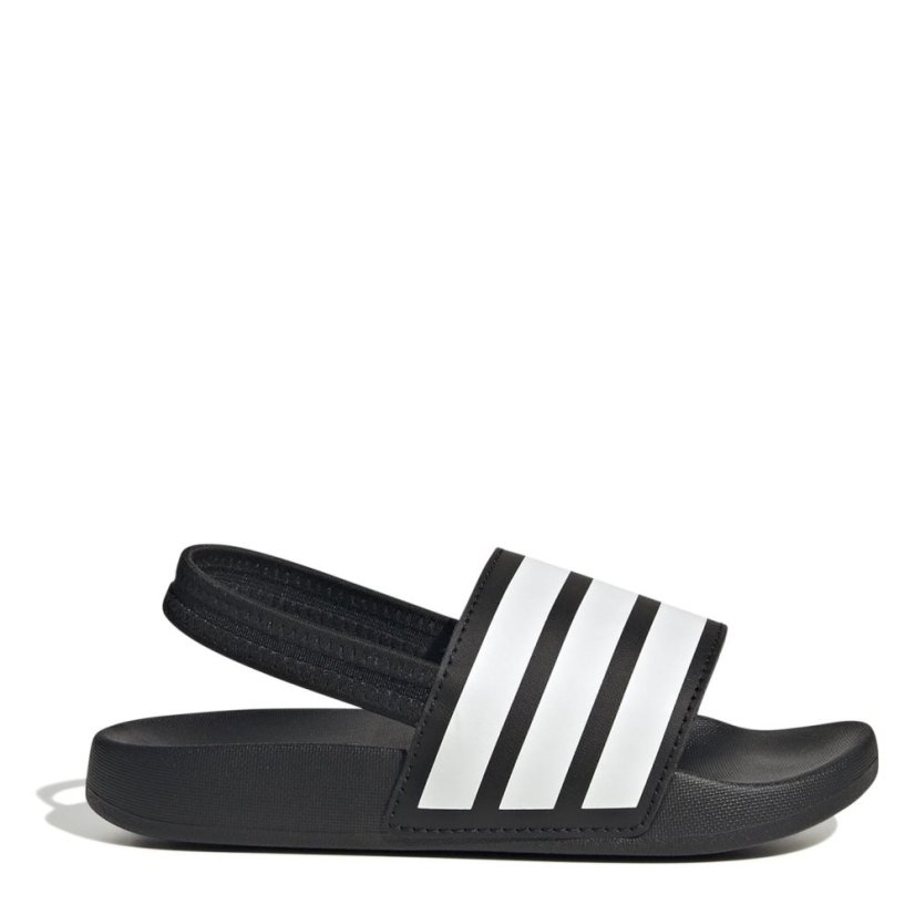 adidas Adilette Estrap Slides Kids Black/White