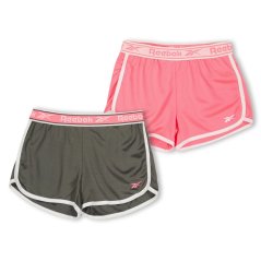 Reebok Kids' Jersey Jogger Shorts Neon Sunset