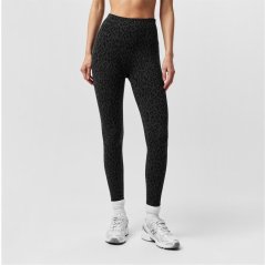 Miso All Over Print Leggings Womens Blk Animal