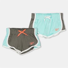 Reebok Kids' Jersey Jogger Shorts Aruba Blue