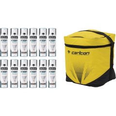 Carlton Carlton C100+ Shuttlecocks - Pack of 12 Neutral