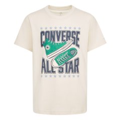 Converse Sneaker Tee Junior Boys Natural Ivory