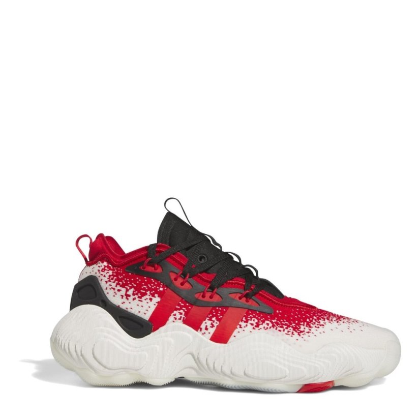 adidas Trae Young 3 Low Trainers Mens White/Blk/Red