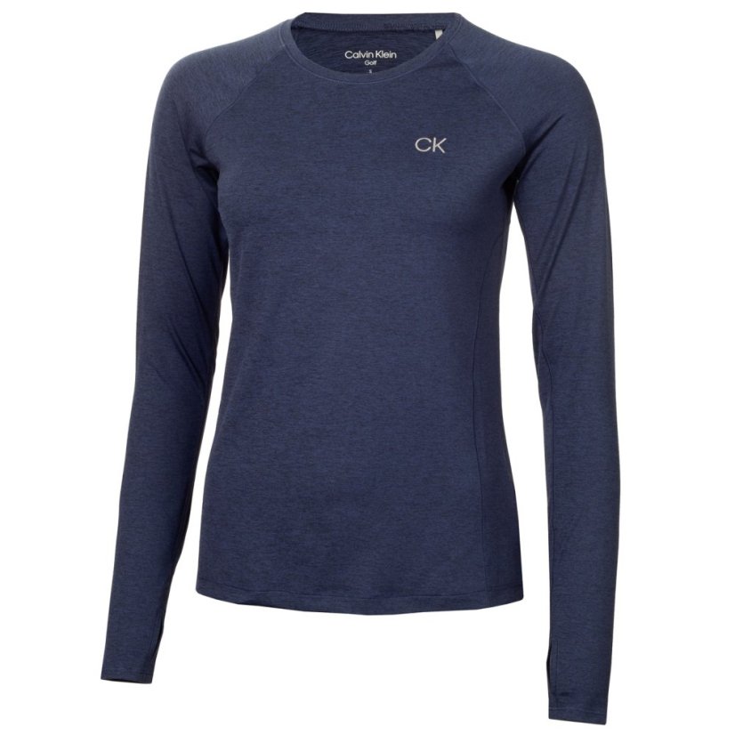 Calvin Klein Golf Women's Long-Sleeve T-Shirt Navy Marl