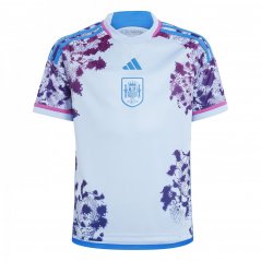adidas Spain Away Shirt 2023 Juniors Blue
