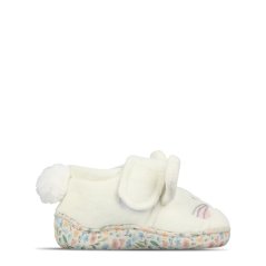 Fabric Slippers Infants Cream