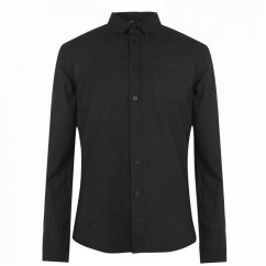 Firetrap Basic Oxford Shirt Black
