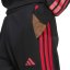 adidas Men's Closed Hem Fleece Joggers Black/Ruby Red