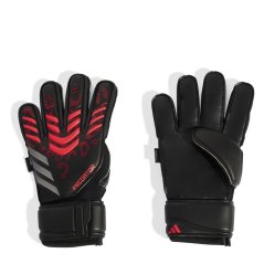 adidas Predator Match Fingersave Goalkeeper Gloves Adults Black/Red