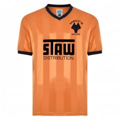 Score Draw Wolverhampton Wanderers Retro Home Shirt 88 Adults Orange