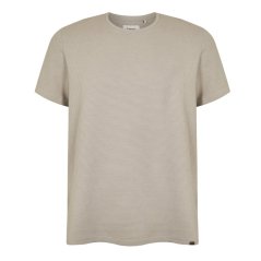 Firetrap Men's Regular Fit Waffle T-Shirt Clay
