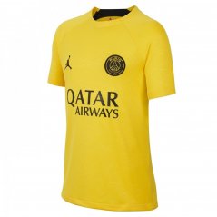 Air Jordan Paris Saint Germain Pre Match Shirt Juniors Yellow/Black