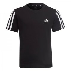 adidas 3S Essentials T Shirt Infants Black/White
