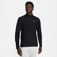 Nike Tour Men's Dri-FIT ADV 1/2-Zip Golf Top Black/White