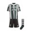 adidas Manchester United Away Mini Kit 2023 2024 Infants Green/White