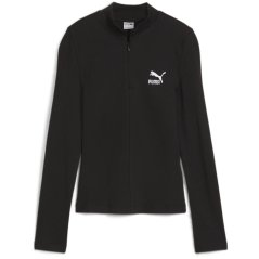 Puma Ribbed Half-Zip Long Sleeve Puma Black