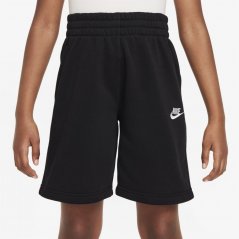 Nike Sportswear Club Fleece Big Kids' French Terry Shorts Black/White