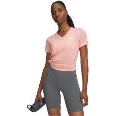 Under Armour Tech™ Twist V-Neck Short Sleeve Womens Posh Pink