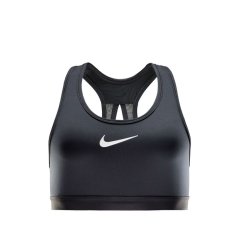 Nike Women's Swoosh Dri-FIT High Impact Sports Bra Black/Iron Grey