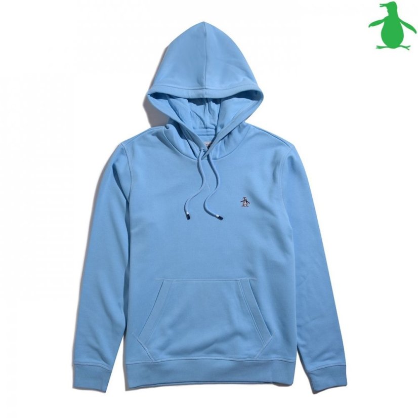 Original Penguin Fleece Popover Hoodie Cerulean 496