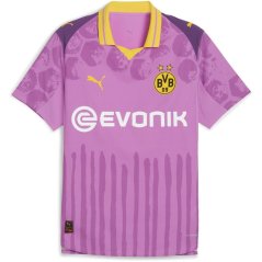 Puma x KidsSuper Borussia Dortmund Authentic Goalkeeper Shirt 2025 2026 Adults Mauve/Yellow