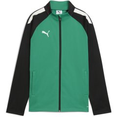 Puma Puma Teamliga Training Jacket Jr Tracksuit Top Unisex Kids PepperGreen-Blk