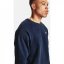 Under Armour Rival Fitted Crew Sweater Mens Midnight Navy