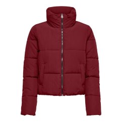 Only Dolly Short Puffer Jacket wine